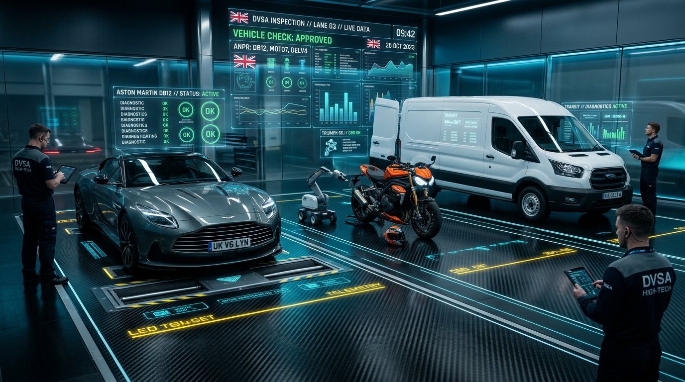 British Auto Records DVSA Inspection Bay - Cars, Motorcycles, Commercial Vans